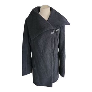 Sam Edelman Dark Gray Peacoat Shawl Collar Coat Jacket M